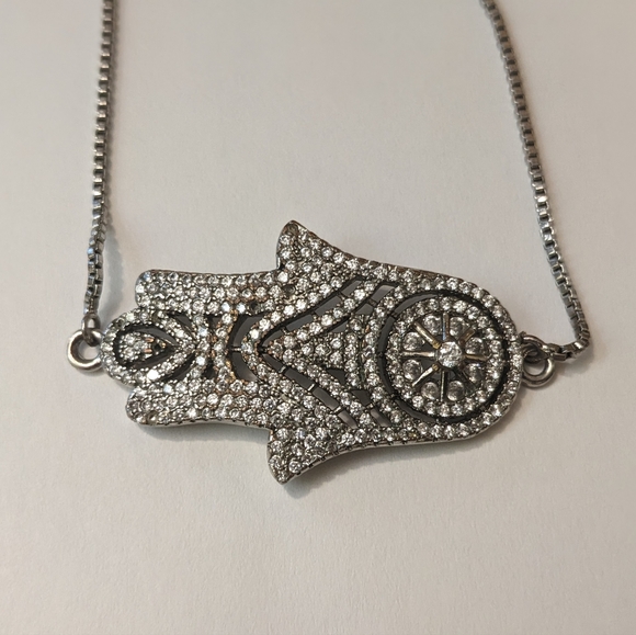 Jewelry - Silver Hamsa Hand Bracelet